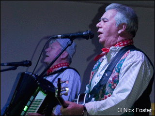 Tommy and Pete at Churchinford Village Hall.